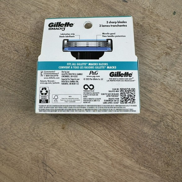 Gillette Mach3 Razor‎ Blade Cartridges 4-Pack - Picture 3 of 3